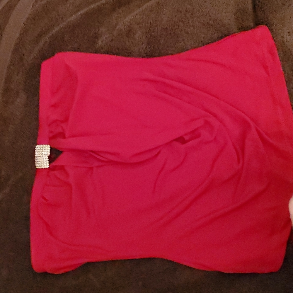 Red tube top